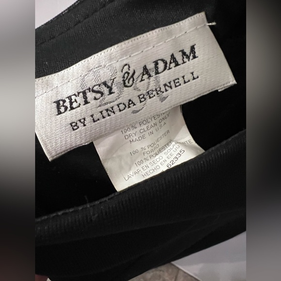 Betsy & Adam BY Linda Bernell Dress Black Semi-Formal Dress - Picture 4 of 4